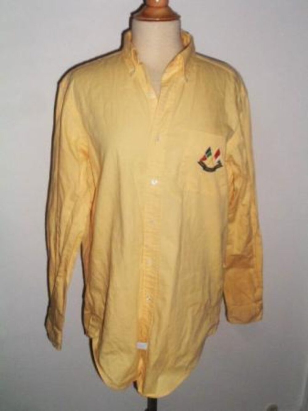 RALPH LAUREN Anniversary flag shirt polo button down collar Vintage 1967-87 M